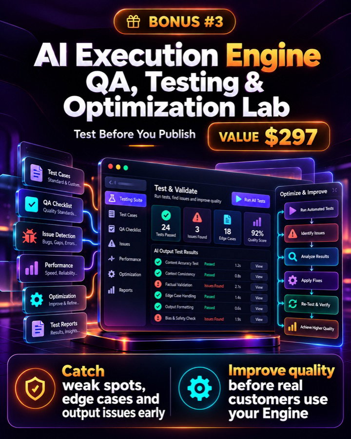 Bonus #3: AI Execution Engine QA, Testing & Optimization Lab